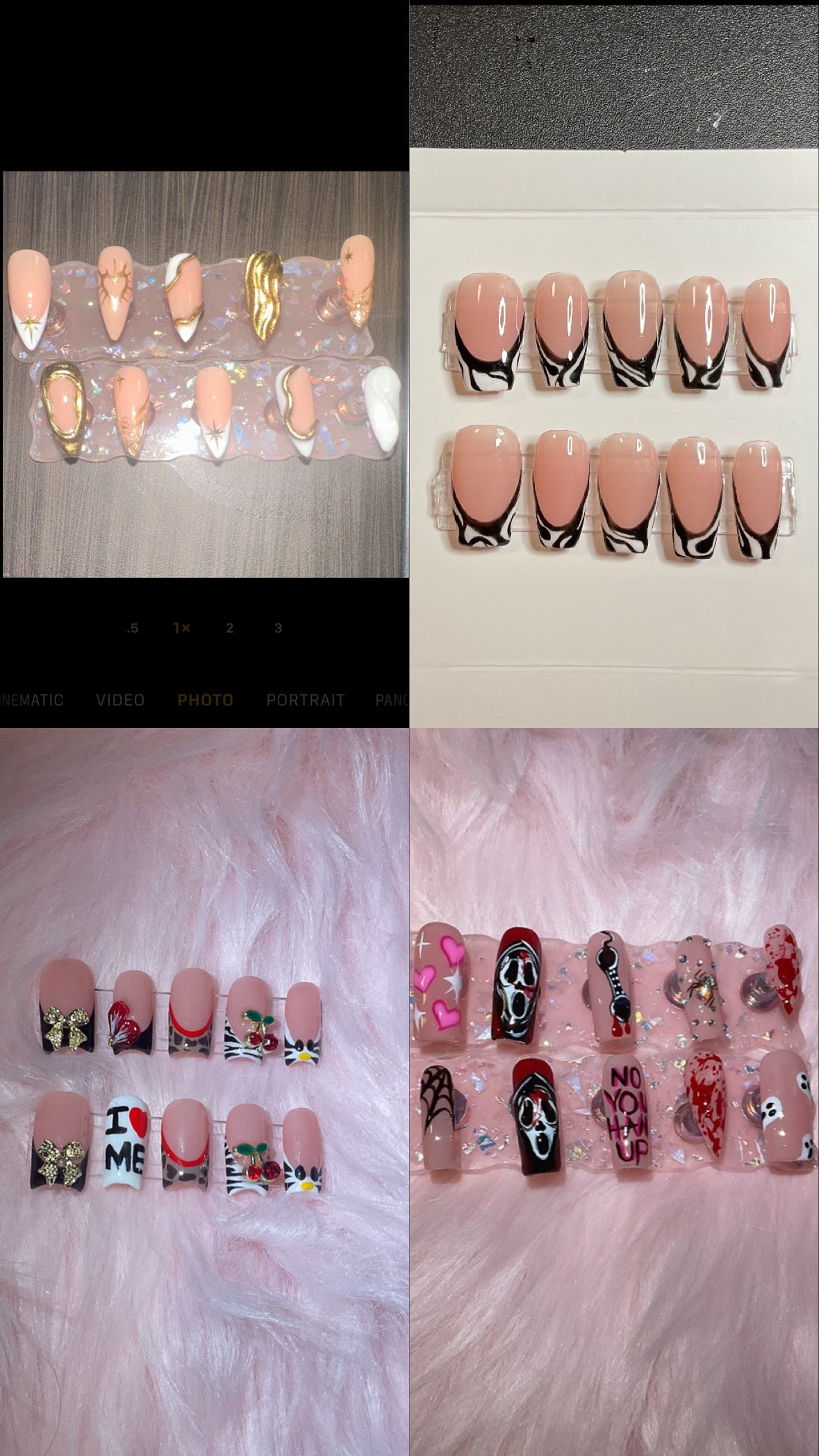 Medium custom nails